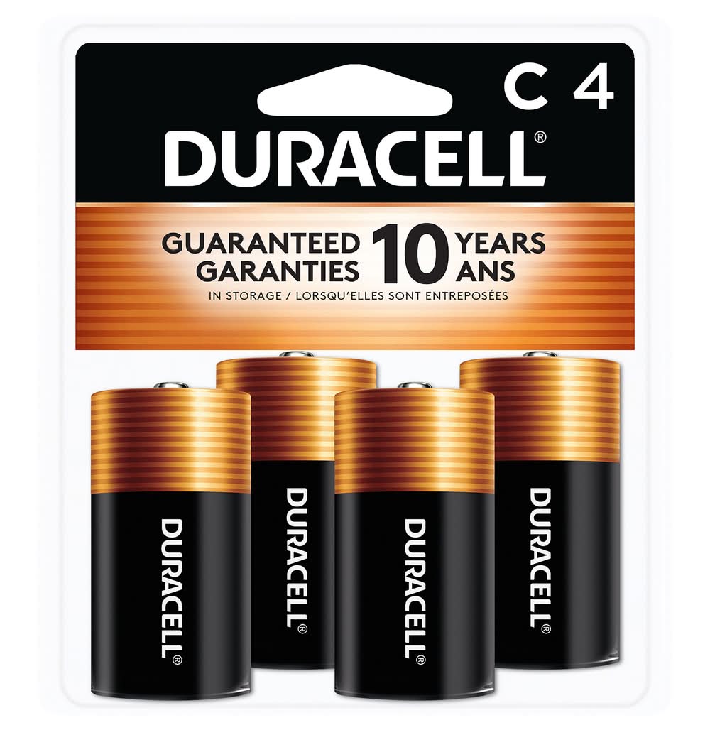 Duracell 1.5 V C Alkaline Batteries (4 ct)