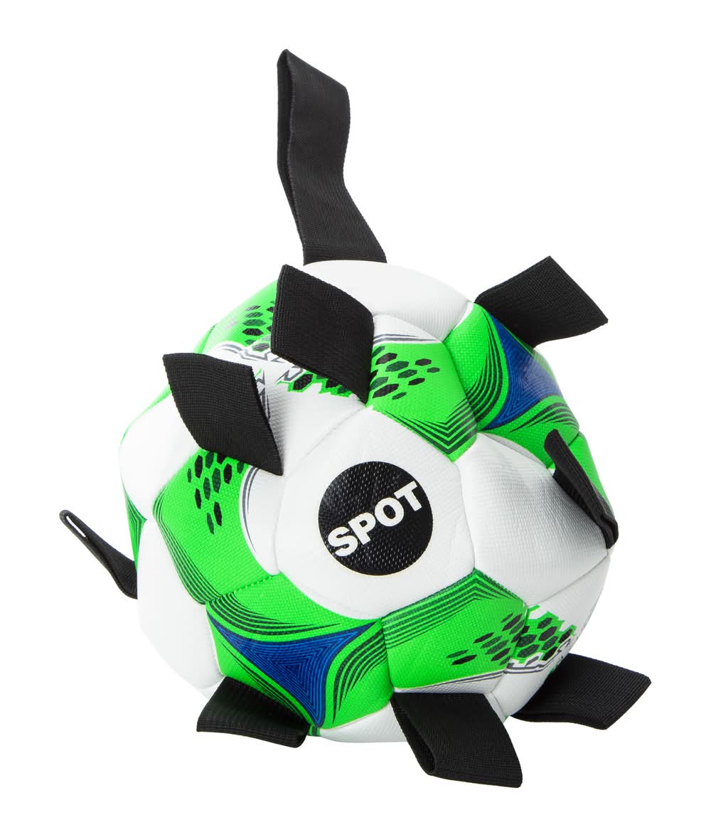 Tabby Pet Soccer Ball 8in Green Multi