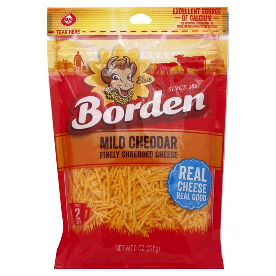 Borden Mild Cheddar Finely Shredded Cheese