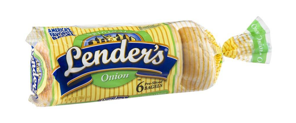 Lender's Pre-Sliced Onion Bagels (6 bagels)