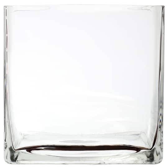Ashland Square Vase, 7 inch, Clear
