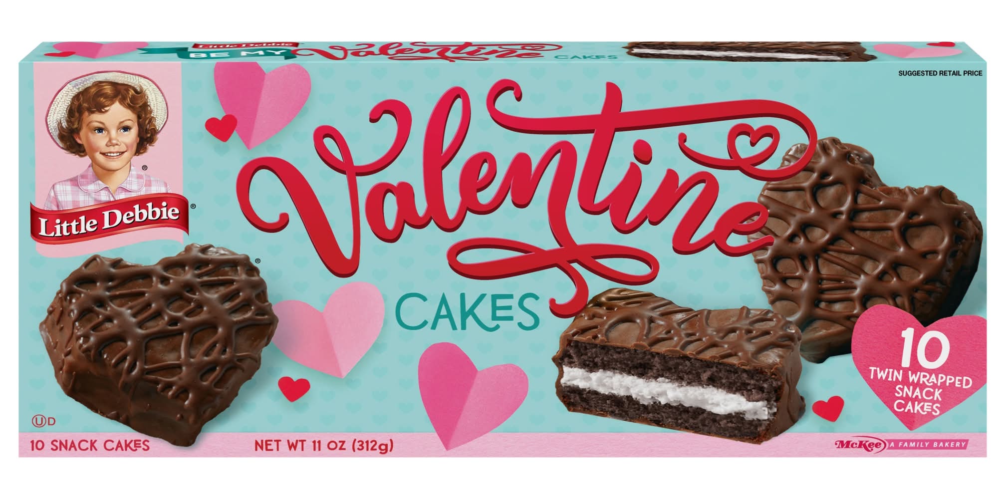 Little Debbie Be My Valentine Twin Wrapped Snack Cakes (11 oz)