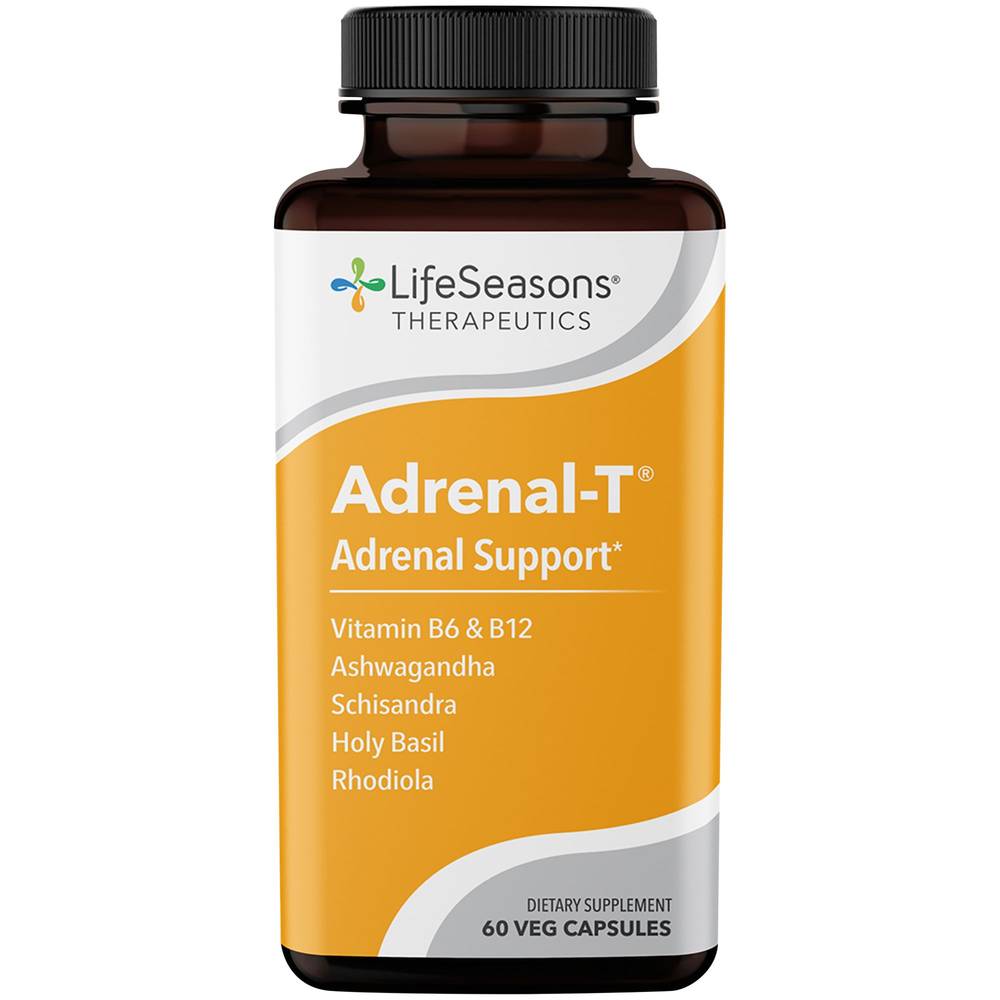 Adrenal-T Adrenal Support With Rhodiola, Holy Basil, Ashwagandha & More (60 Vegetarian Capsules)