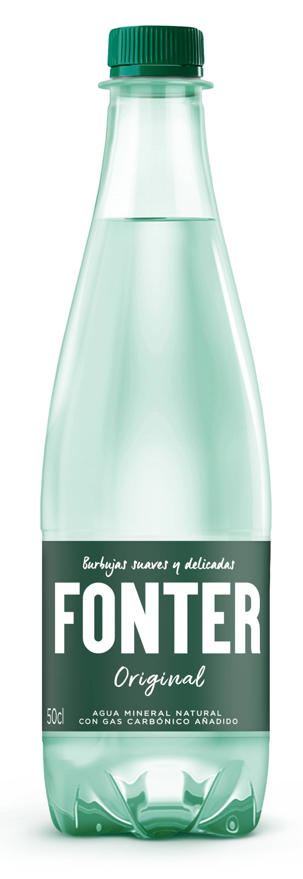 Agua mineral natural con gas · Fonter (500 ml)