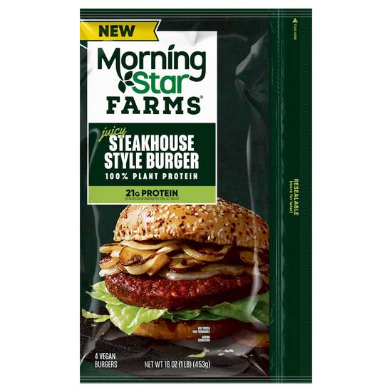 Morningstar Farms Steakhouse Style Veggie Burgers (4 ct)