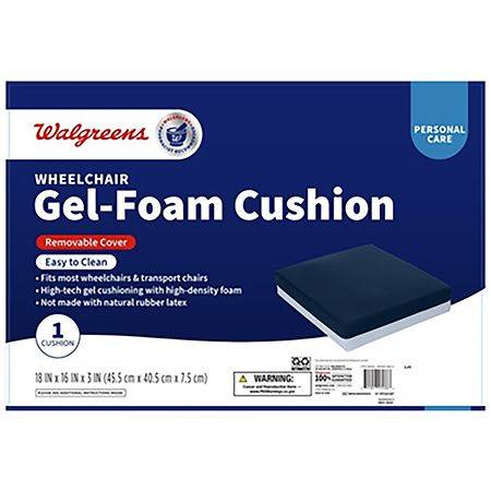 Walgreens Wheelchair 18x16x3 Inch Gel Foam Cushion