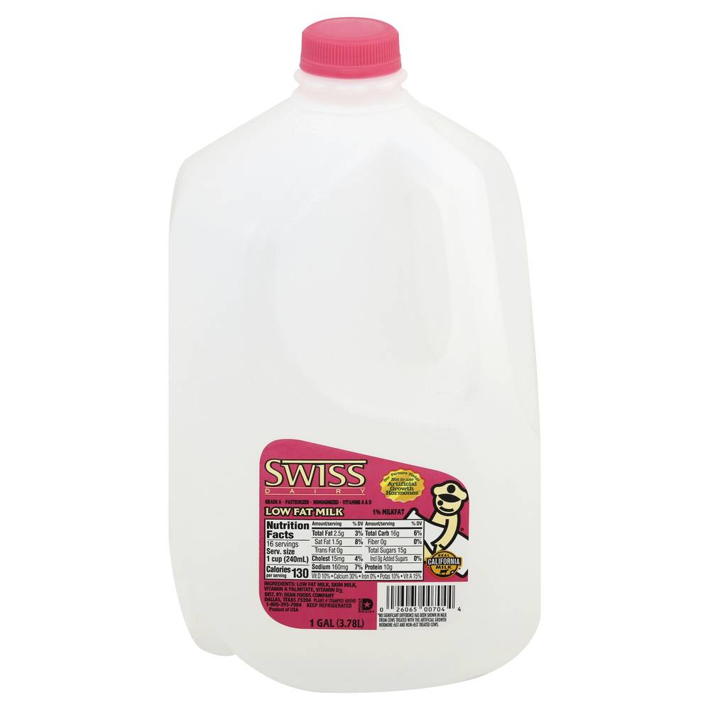 Swiss Dairy 1% Low Fat Homogenized & Pasteurized Milk (1 gal)