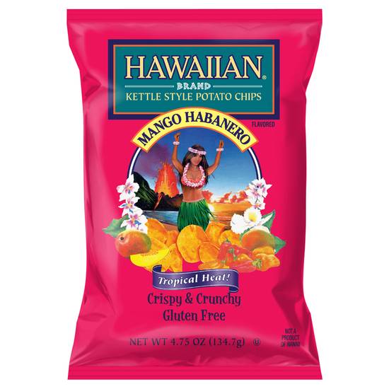 Hawaiian Kettle Style Mango Habanero Potato Chips