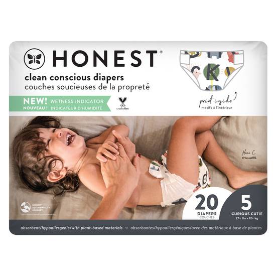The Honest Company Diapers Size 5 All the Letters 20ct