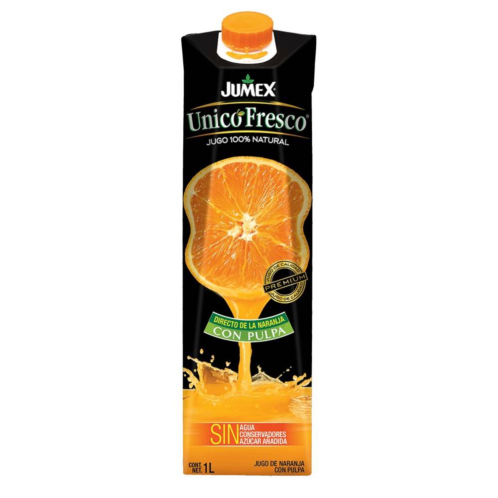 Jumex · Único fresco jugo natural, naranja (1 L)
