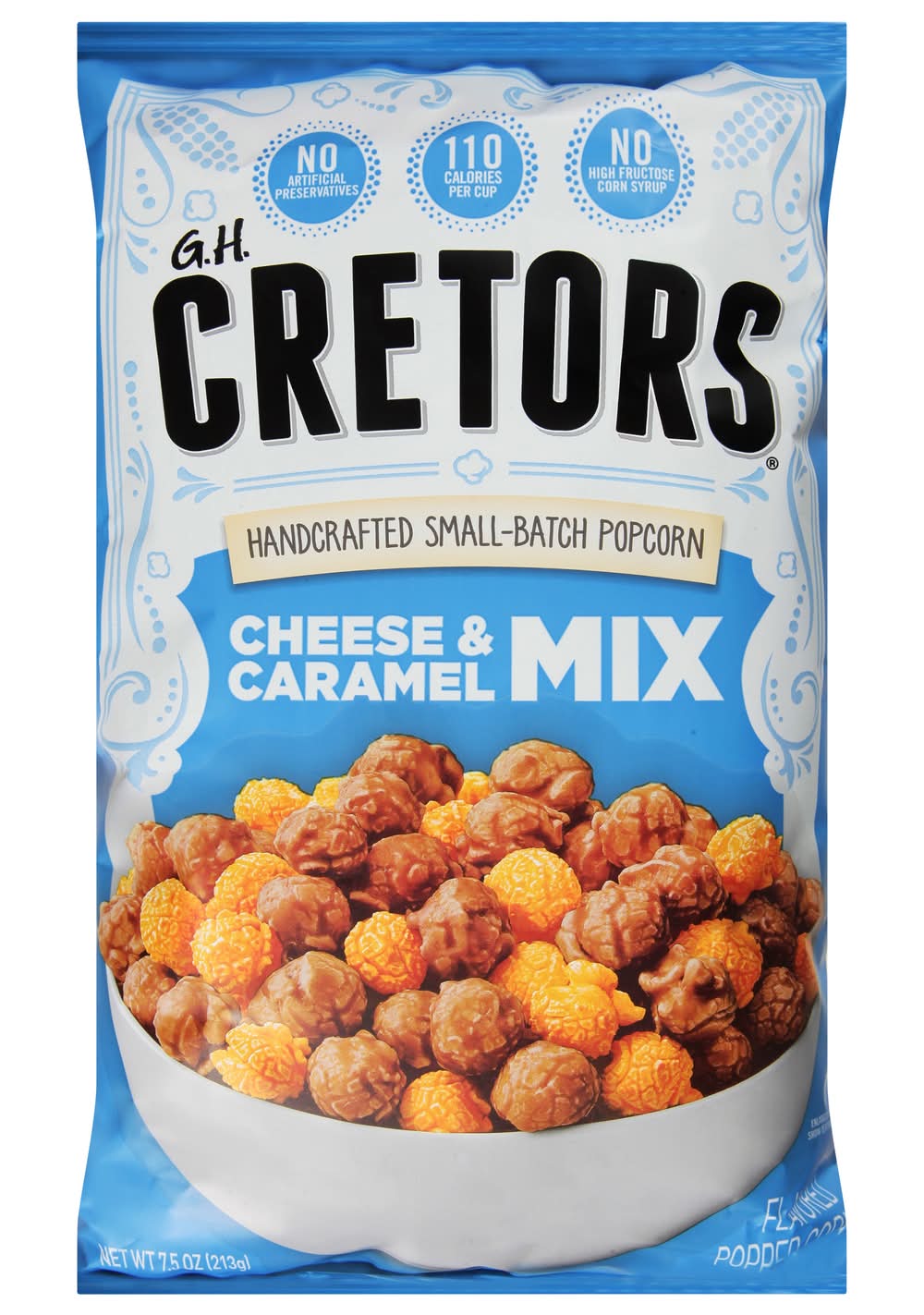 G.H. Cretors Handcrafted Small Batch Popcorn Mix, Cheese & Caramel (7.5 oz)