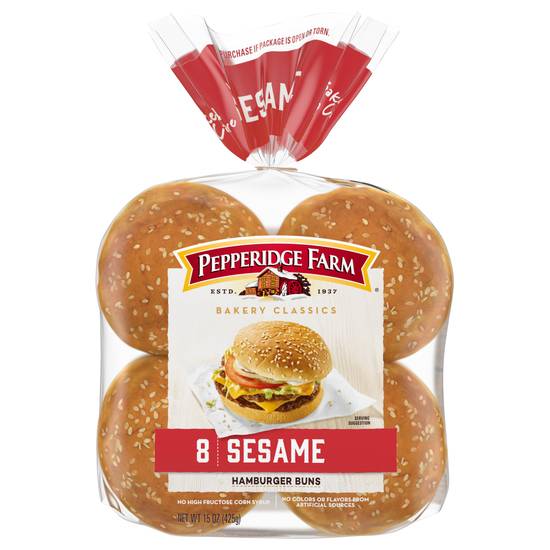 Pepperidge Farm Sesame Hamburger Buns (8 ct)