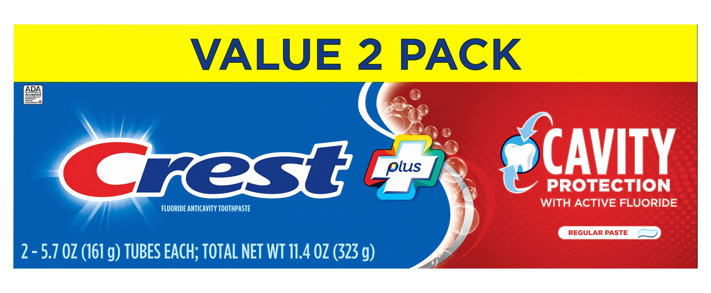 Crest Cavity Protection Regular Toothpaste (5.7 oz, 2 ct)