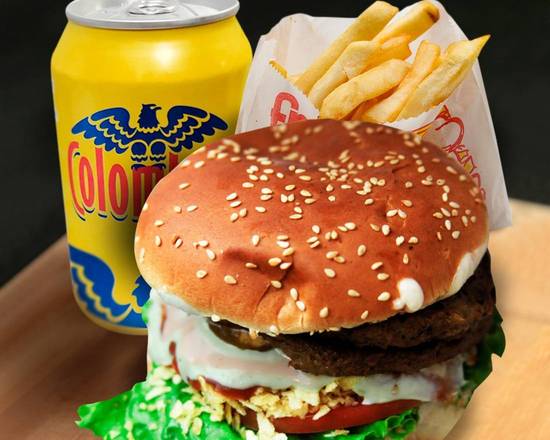 Combo Hamburguesa Hawaiana