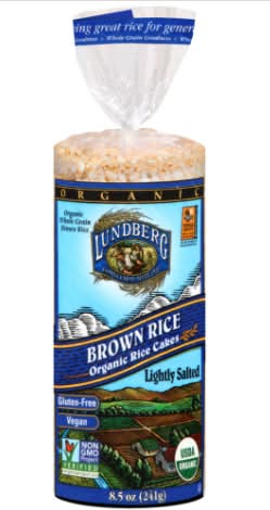 Lundberg Organic Brown Rice Cakes, Lightly Salted (8.5 oz)