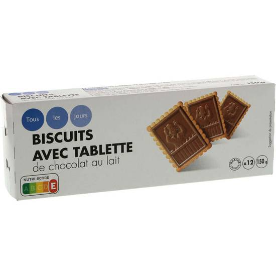 Biscuits - Biscuits tablette chocolat au lait