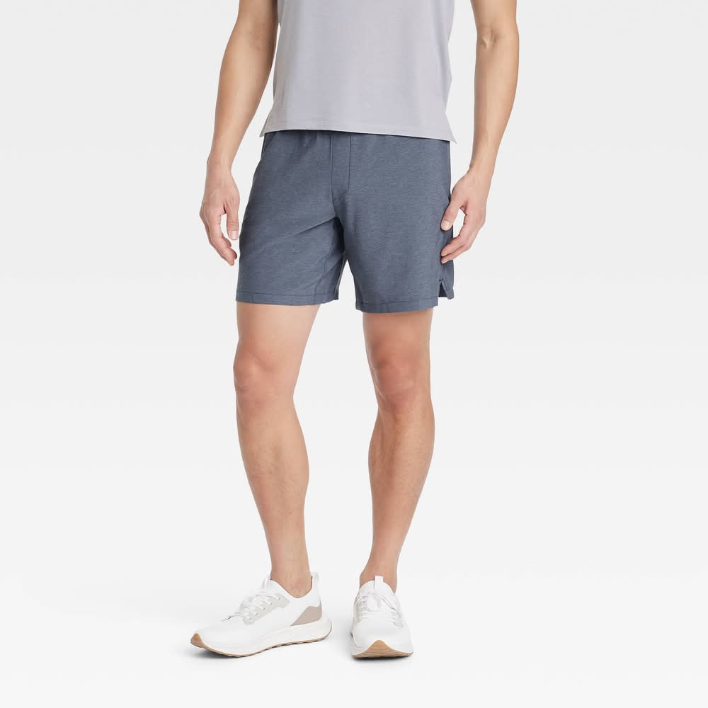 All In Motion Everyday Woven Shorts, XL, Navy Blue