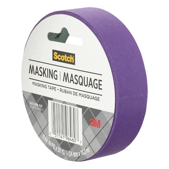 Scotch Expressions Masking Tape 0.94-inch X 20-yards Purple (6 ct)