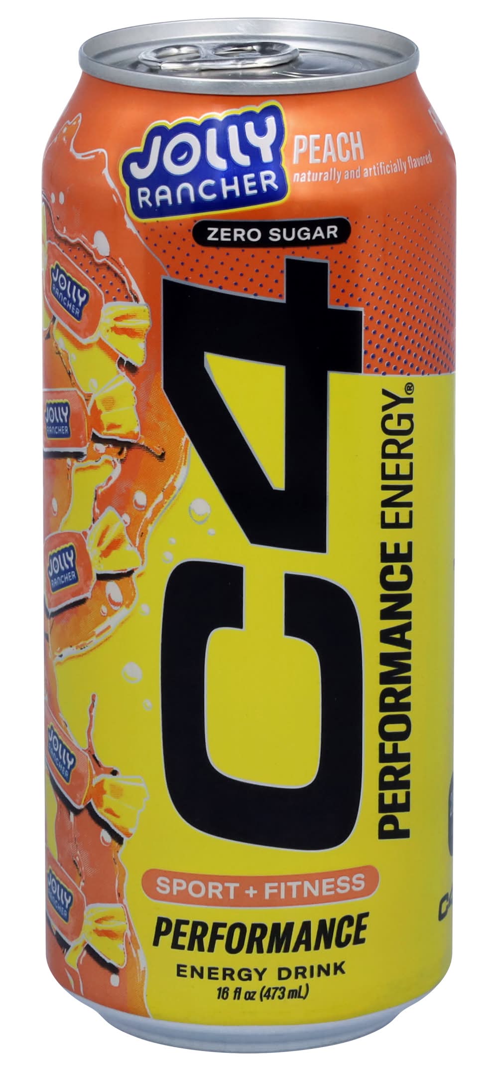 C4 Zero Sugar Sport + Fitness Performance Energy Drink, Peach (16 fl oz)