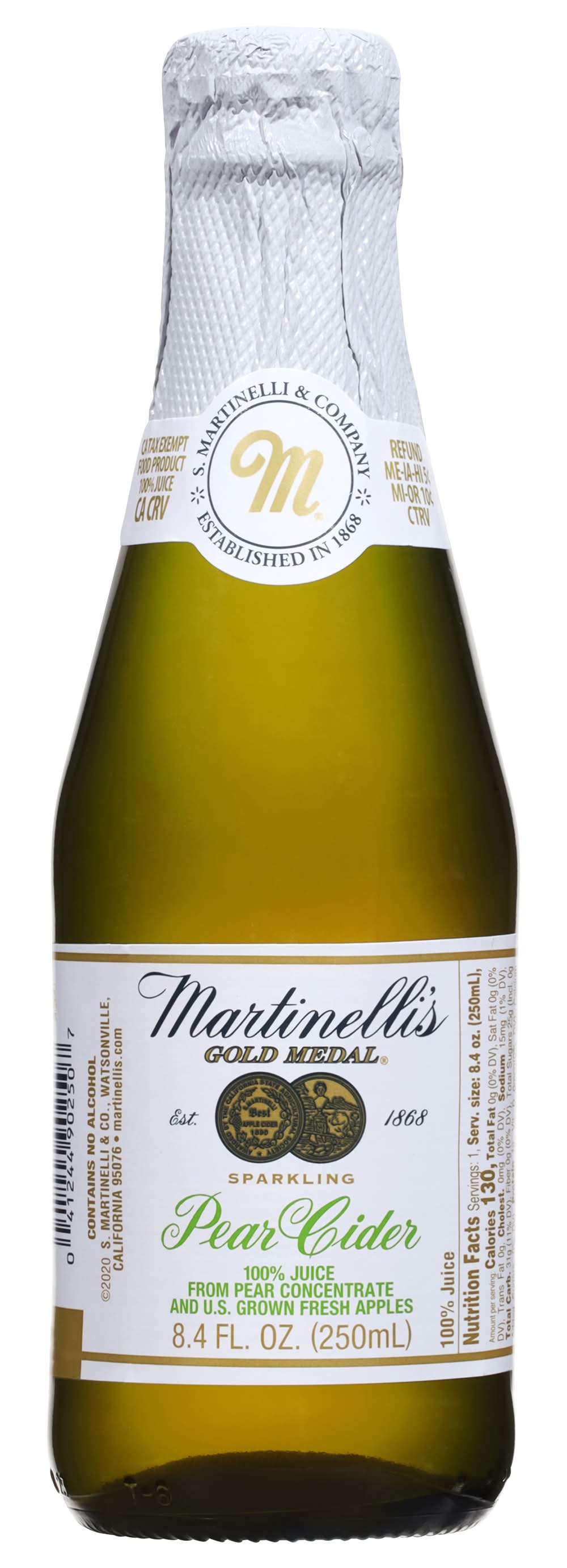 Martinelli's Sparkling Blush Juice, Apple-Cherry (10 fl oz)