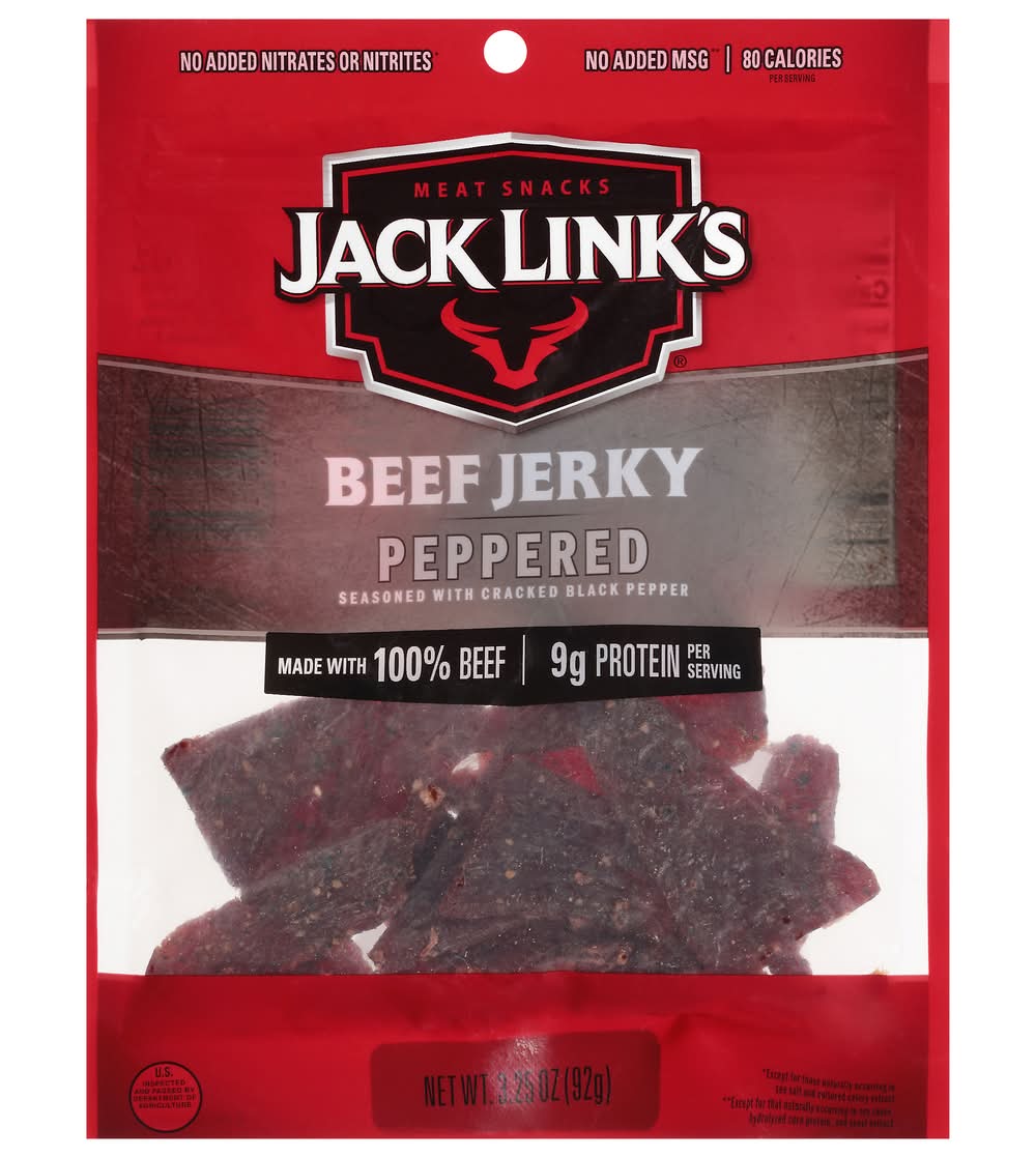 Jack Link's Beef Jerky, Peppered (3.25 oz)