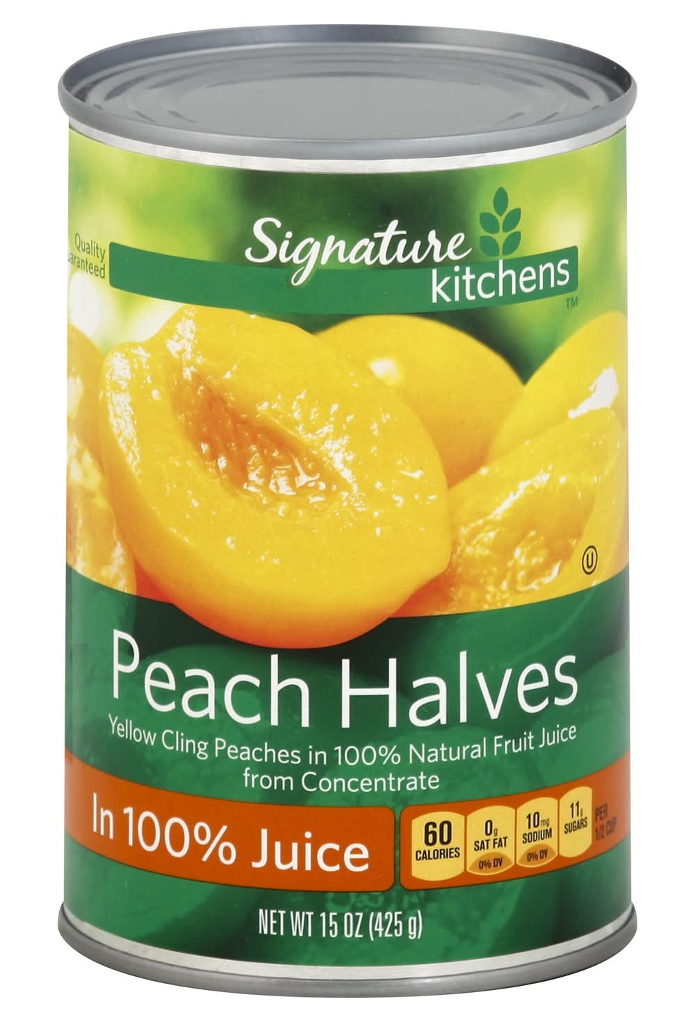 Signature Select Peaches Halves in 100% Juice Can (15 oz)