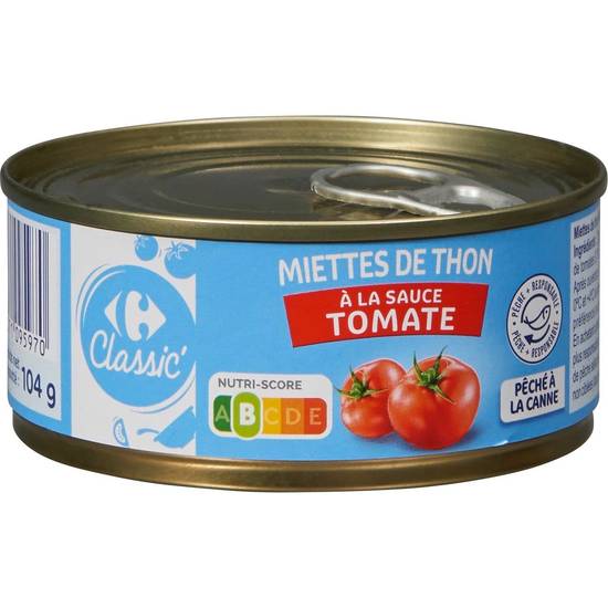 Carrefour Classic' - Miettes de thon à la sauce tomate
