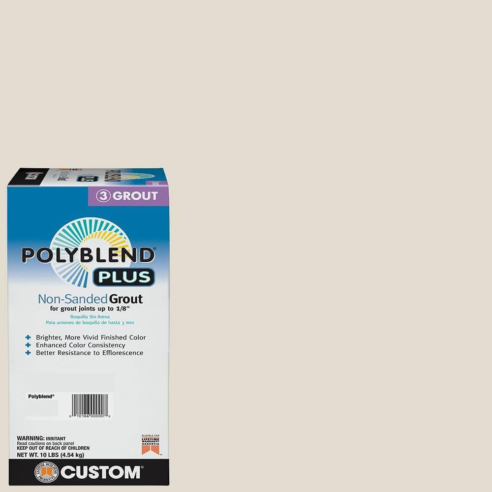 Custom Building Products Polyblend Plus Non Sanded Grout, White