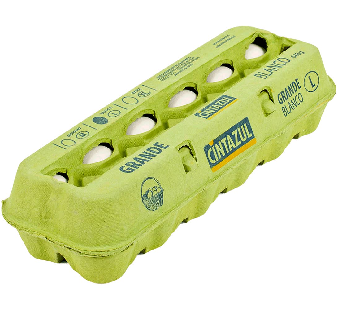 Cintazul · Huevos blancos - L (12 un)