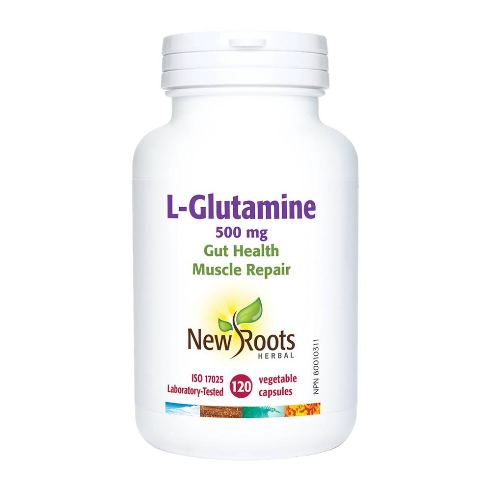 New Roots Herbal L-Glutamine 500 mg Capsules Delivery Near Me | Order  Online