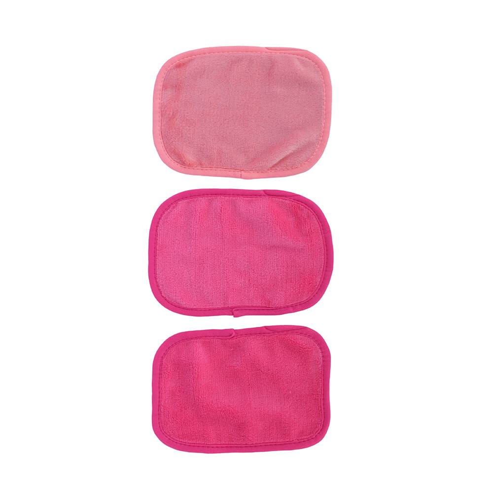 Miniso toallas desmaquillantes reutilizables (rosa) (3 un)