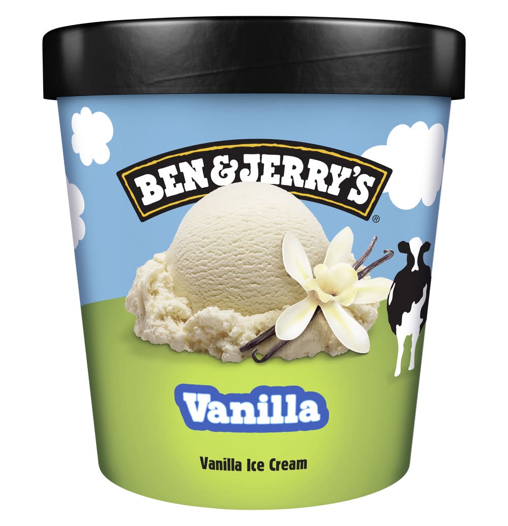 Ben & Jerry's Ice Cream, Vanilla (473 ml)