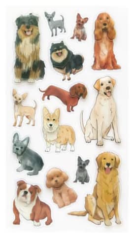 Recollections Dog Breeds Dimensional Stickers (4.8 oz)