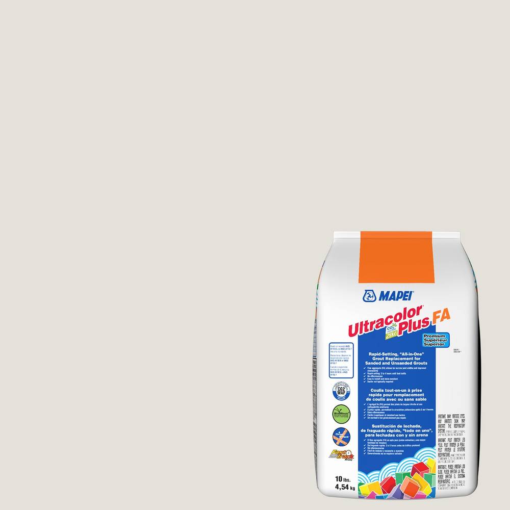 MAPEI Ultracolor Plus FA White #5000/Eggshell #5220 All-in-one Grout (10-lb) | 6BU522005