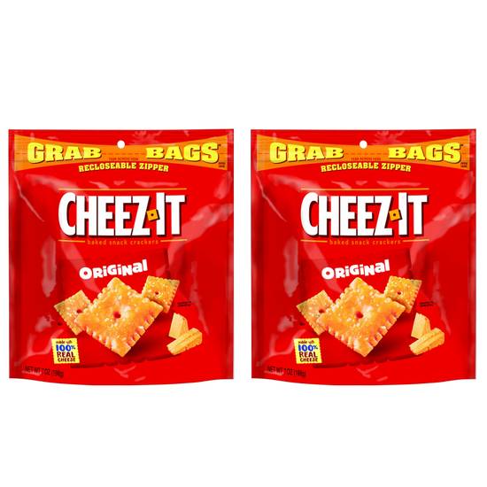 2ct Cheez-It Original Snack Crackers 7oz