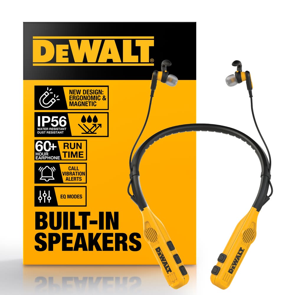 DEWALT Earbud Wireless Headphones