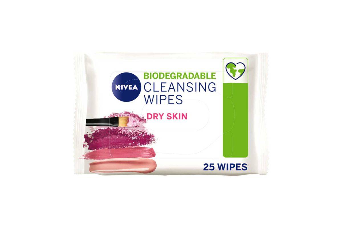 Nivea Biodegradable Cleansing Wipes for Dry Skin 25pcs