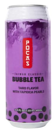 Pocas Taiwan Classic Taro Flavor Bubble Tea 16.5 Fl.oz Taro