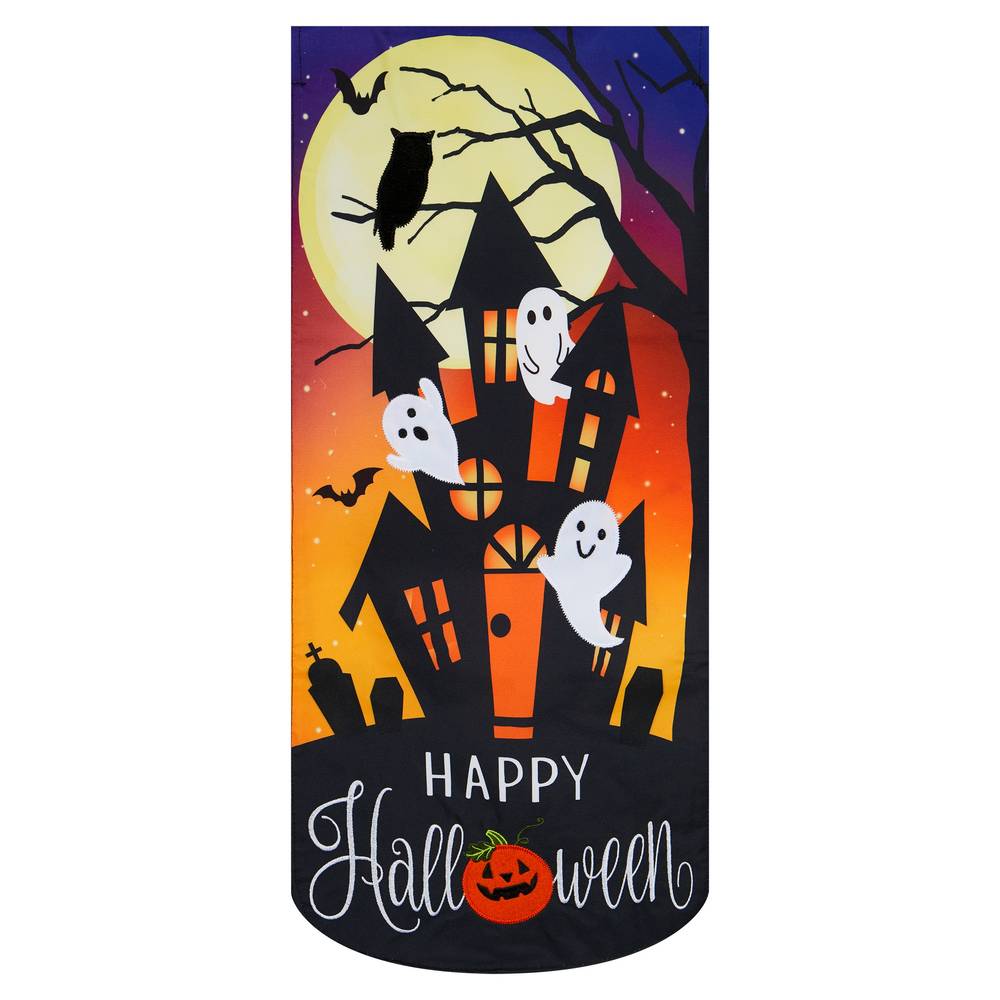 Style Selections 1.25-ft W x 3.33-ft H Halloween Embroidered Banner Kit | ZLW14L12095