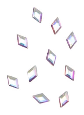 Bead Landing Ab Diamond Glue-On Austrian Crystals, 5mm x 3mm (10 ct)