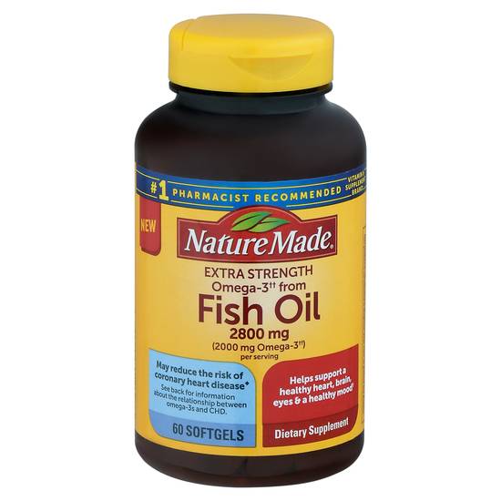 Nature Made Fish Oil 2800 mg Extra (60 softgels)