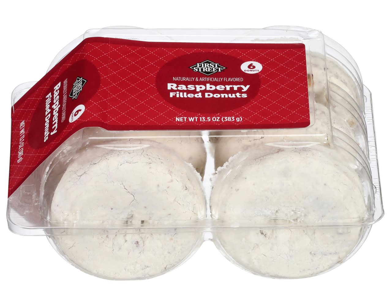 First Street Raspberry Filled Donuts (13.5 oz, 6 ct)