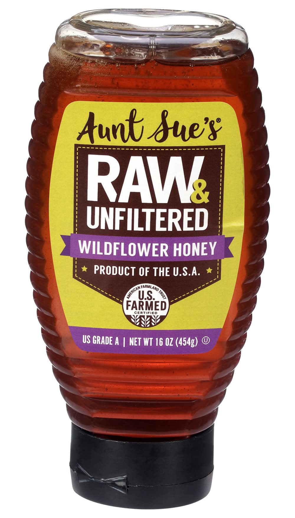 Aunt Sue's Raw & Unfiltered Wildflower Honey (16 oz)