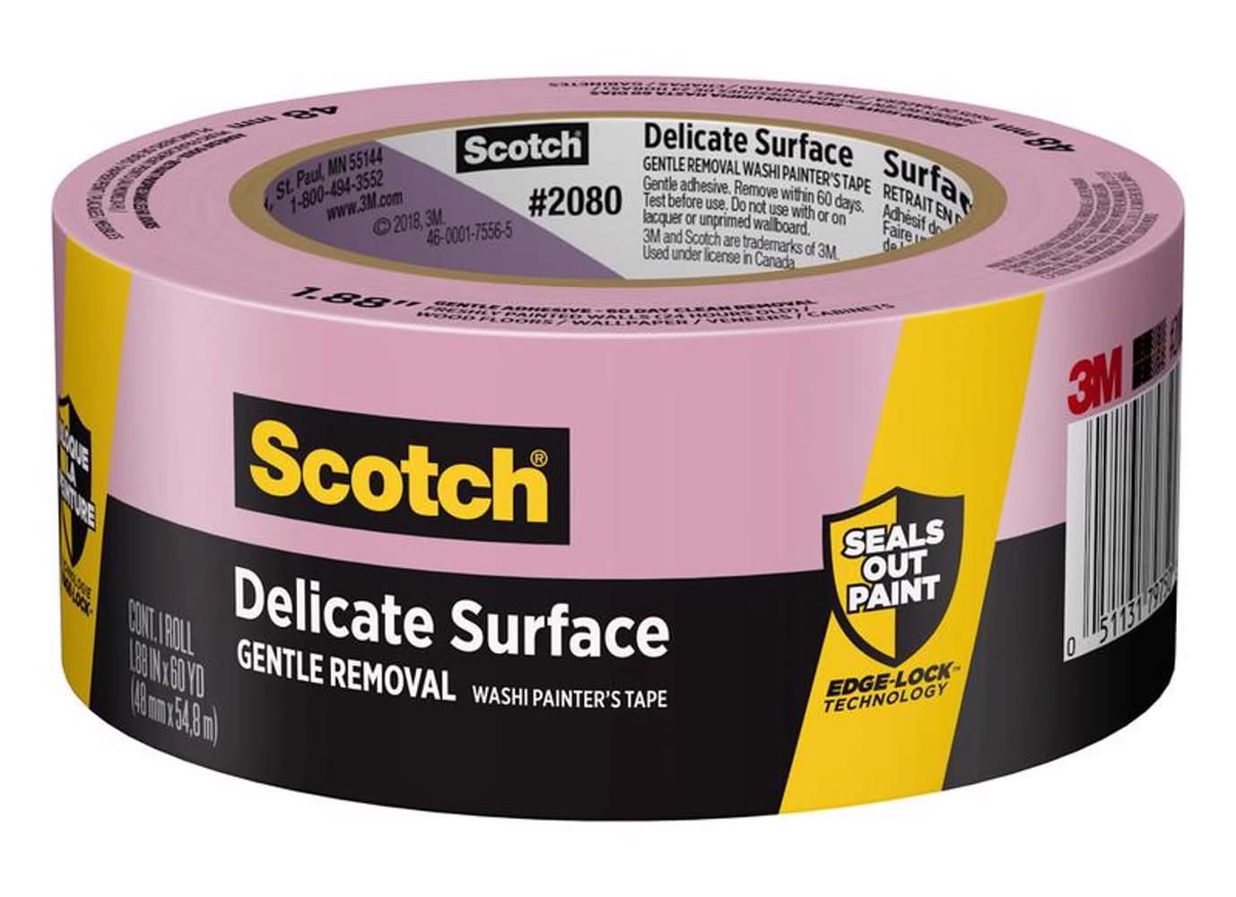 Scotch 1.88 In. W X 60 Yd L Purple Medium Strength Painter'S Tape 1 Pk