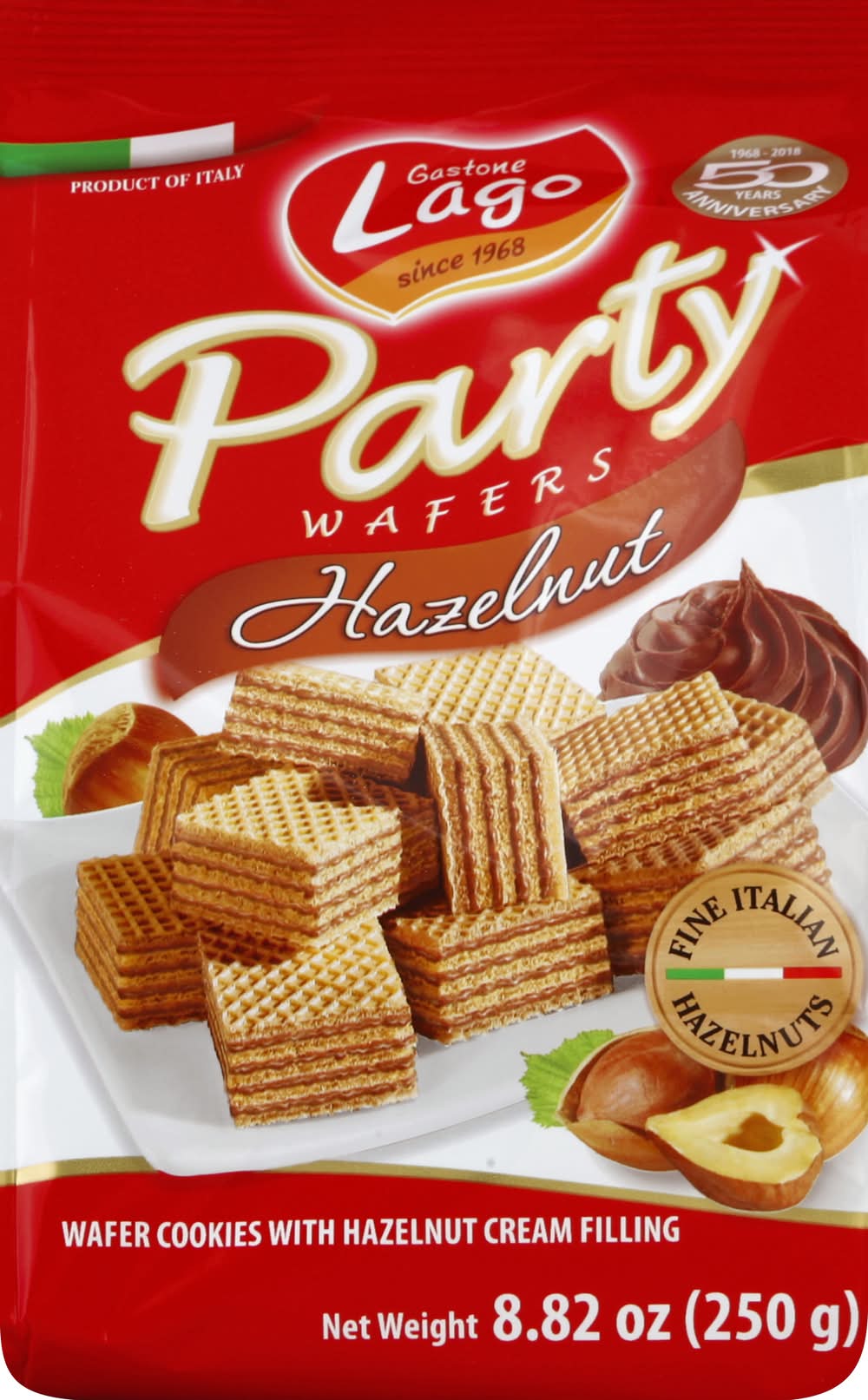 Gastone Lago Hazelnut Party Wafers (8.9 oz)