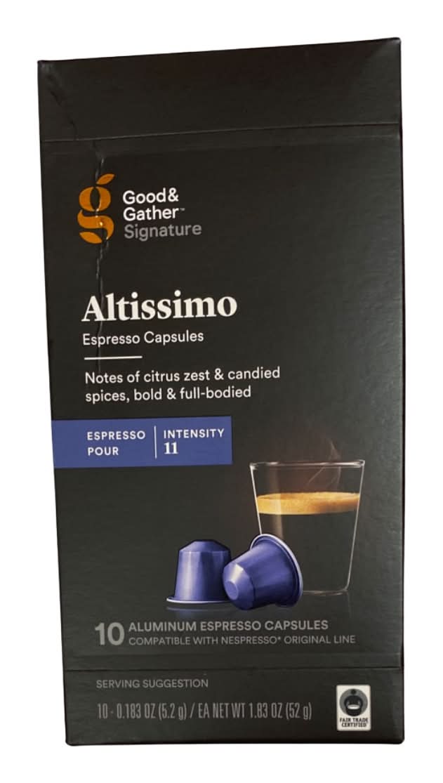 Good & Gather Intenso Espresso Altissimo Pods (1.83 oz, 10 ct)