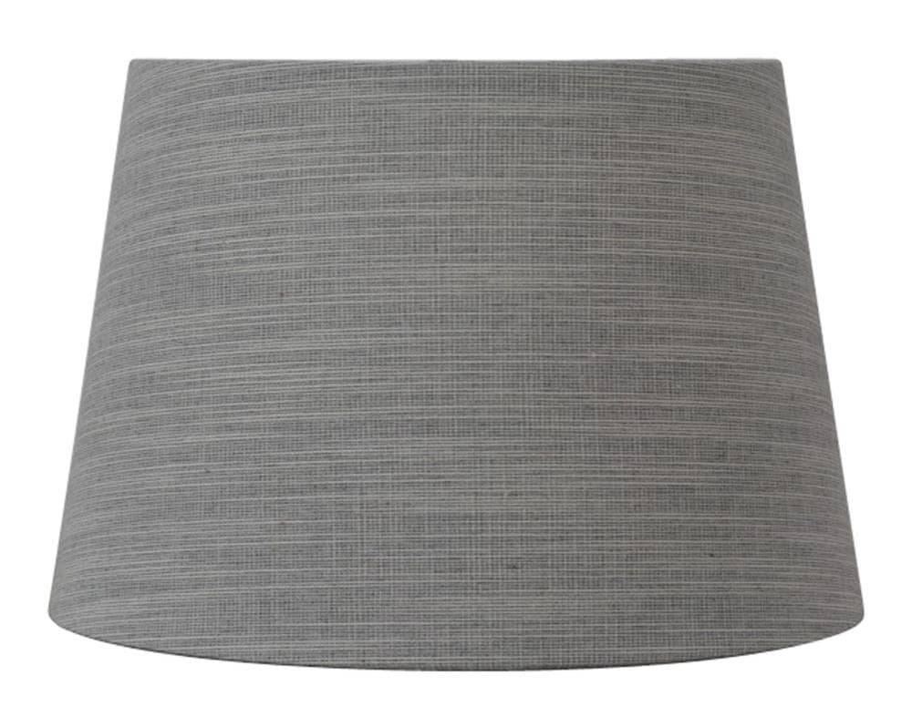 allen + roth 7-in x 10-in Grey Fabric Drum Lamp Shade | SH5863