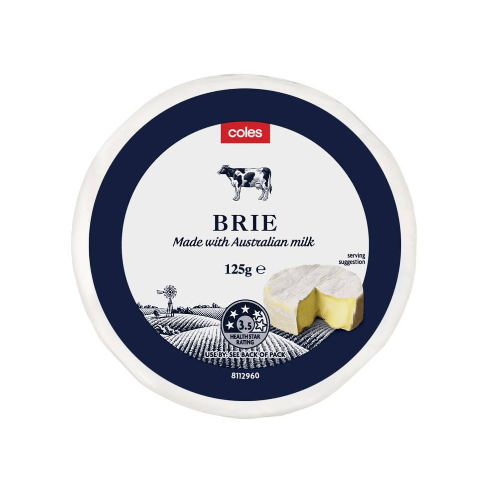 Coles Brie Wrapped Dairy Cheese