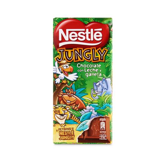 Chocolate con leche y galleta Nestlé Jungly 125 g