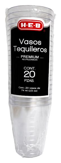 H-E-B · Vasos tequileros desechables (50 g)